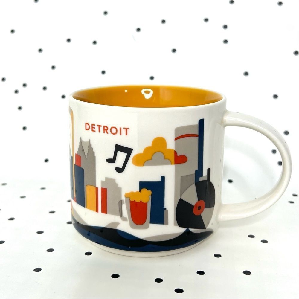 ☕️ STARBUCKS ☕️ DETROIT City YOU ARE HERE collection mug sold out rare
